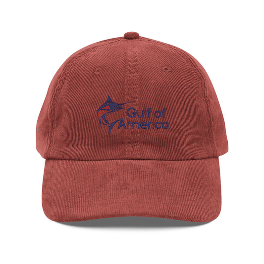 Vintage Corduroy Cap with Embroidery, Casual Headwear, Outdoor Accessories, Gift for Him or Her, Everyday Style