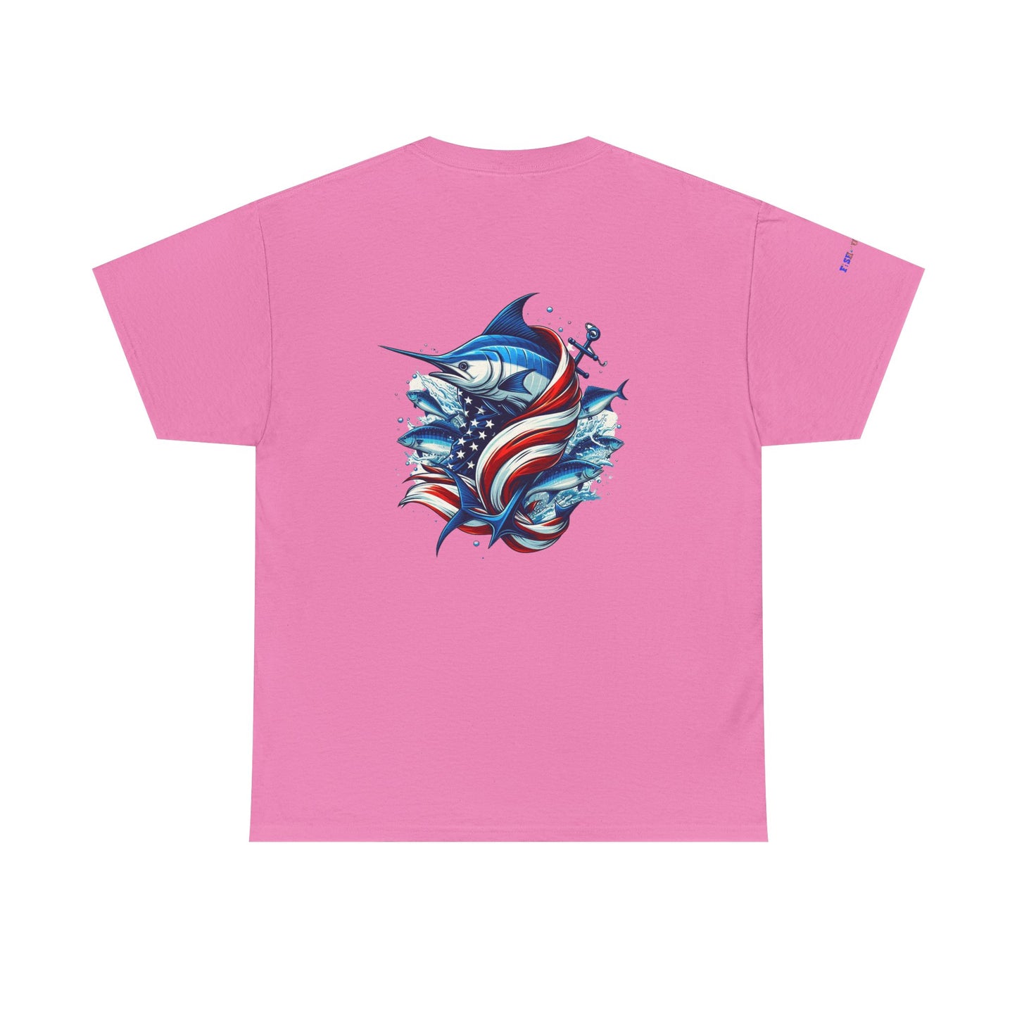Patriotic Gulf of America Tee, Unisex Cotton T-Shirt, Fishing Shirt, Summer Apparel, Casual Wear, Gift for Anglers