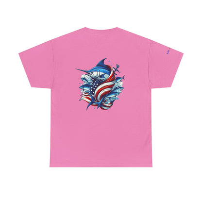 Patriotic Gulf of America Tee, Unisex Cotton T-Shirt, Fishing Shirt, Summer Apparel, Casual Wear, Gift for Anglers