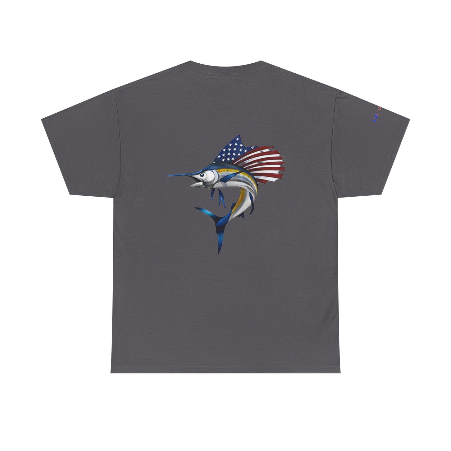 Sailfish Flag Gulf of America Tee, Unisex Cotton T-Shirt, Fishing Shirt, Summer Apparel, Casual Wear, Gift for Anglers