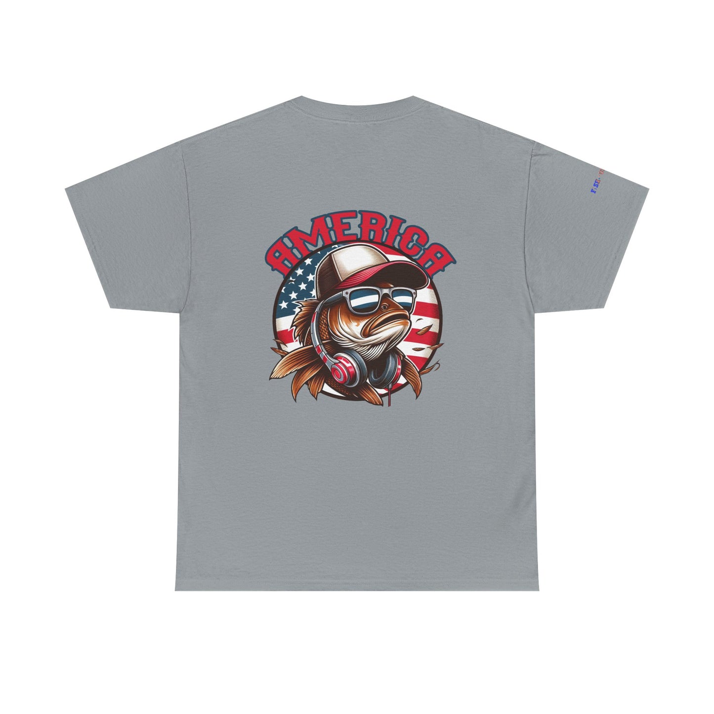 Carp America Patriotic Gulf of America Tee, Unisex Cotton T-Shirt, Fishing Shirt, Summer Apparel, Casual Wear, Gift for Anglers