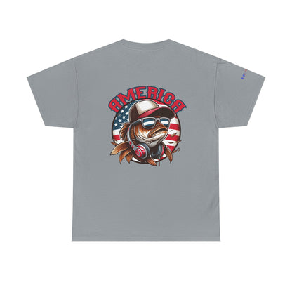 Carp America Patriotic Gulf of America Tee, Unisex Cotton T-Shirt, Fishing Shirt, Summer Apparel, Casual Wear, Gift for Anglers