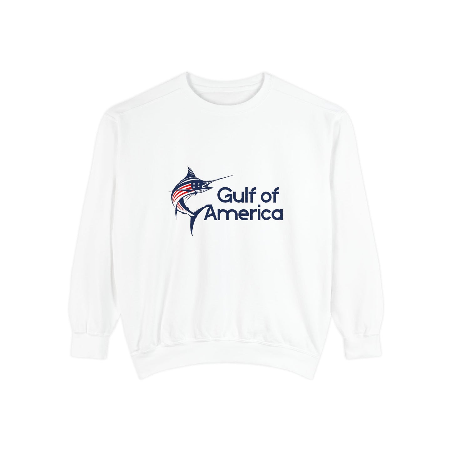 Gulf of America Unisex Garment-Dyed Sweatshirt, Cozy Ocean Vibes, Perfect for Beach Lovers, Casual Wear, Gift for Him/Her