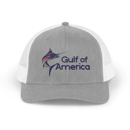 Gulf of America Snapback Trucker Cap, Fishing Gift, Summer Hat, Outdoor Accessories, Beachwear, Casual Wear, Fishing Enthusiast