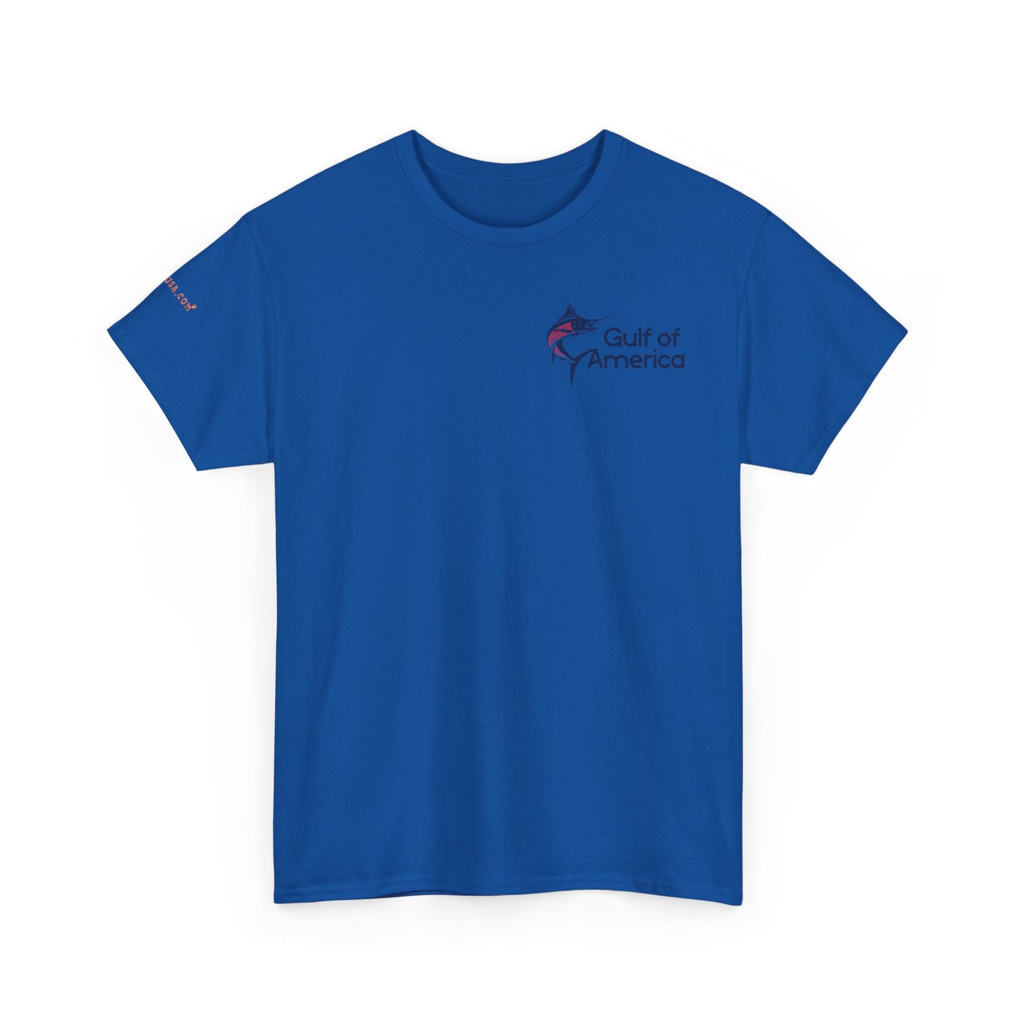 American Flag Marlin Patriotic Gulf of America Tee, Unisex Cotton T-Shirt
