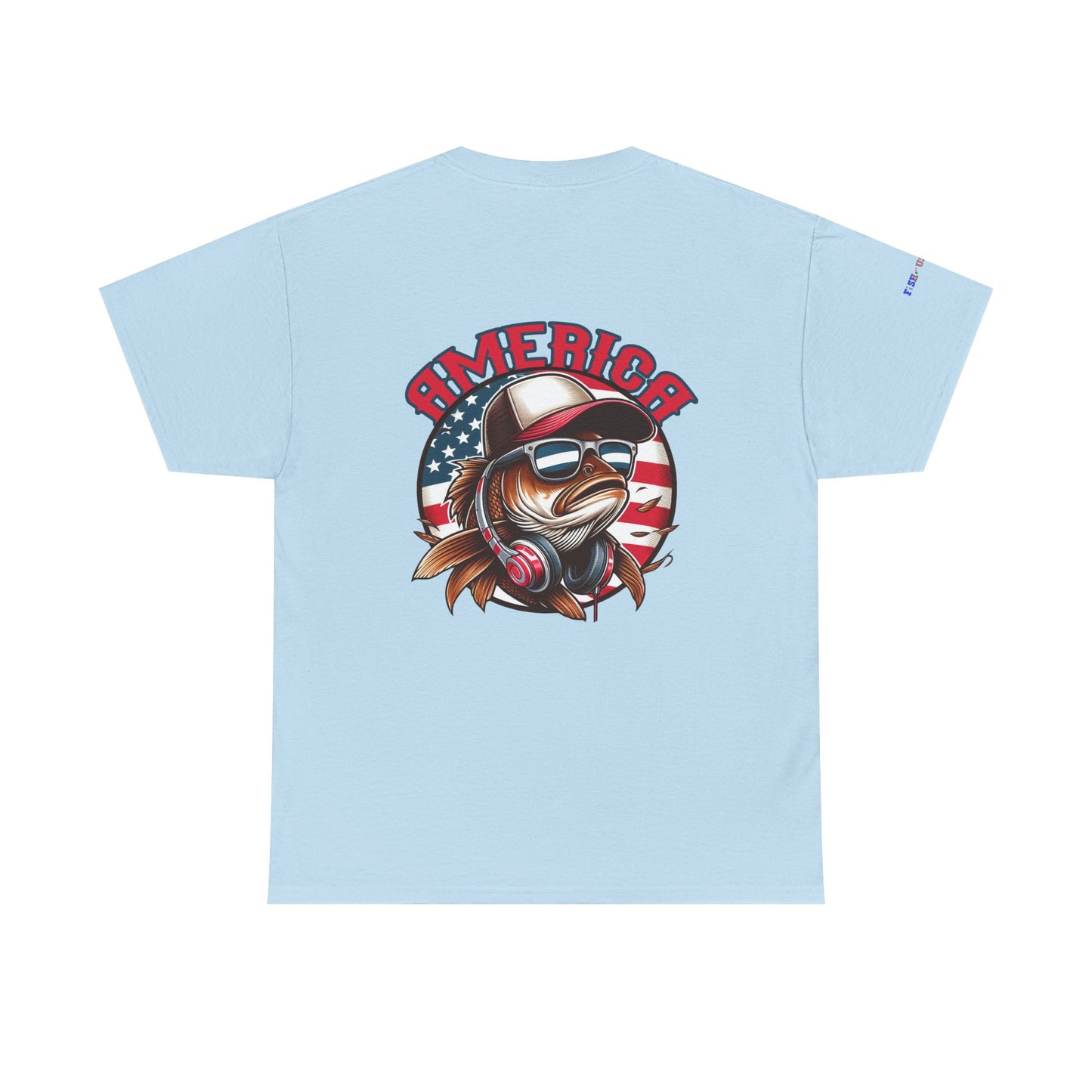 Carp America Patriotic Gulf of America Tee, Unisex Cotton T-Shirt, Fishing Shirt, Summer Apparel, Casual Wear, Gift for Anglers
