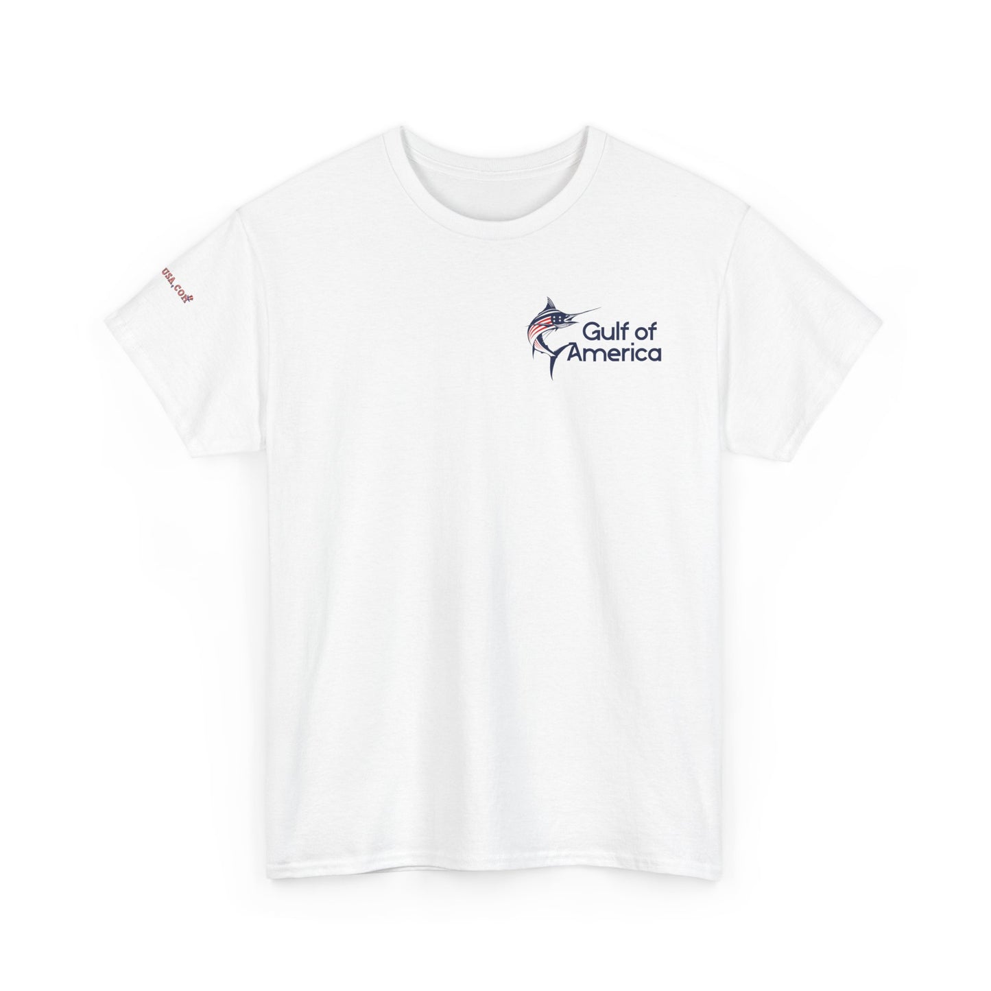 Patriotic Gulf of America Tee, Unisex Cotton T-Shirt, Fishing Shirt, Summer Apparel, Casual Wear, Gift for Anglers