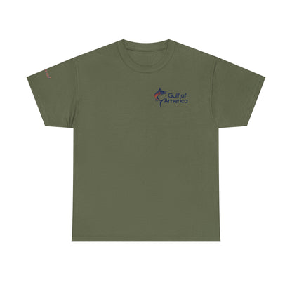 Sailfish Flag Gulf of America Tee, Unisex Cotton T-Shirt, Fishing Shirt, Summer Apparel, Casual Wear, Gift for Anglers
