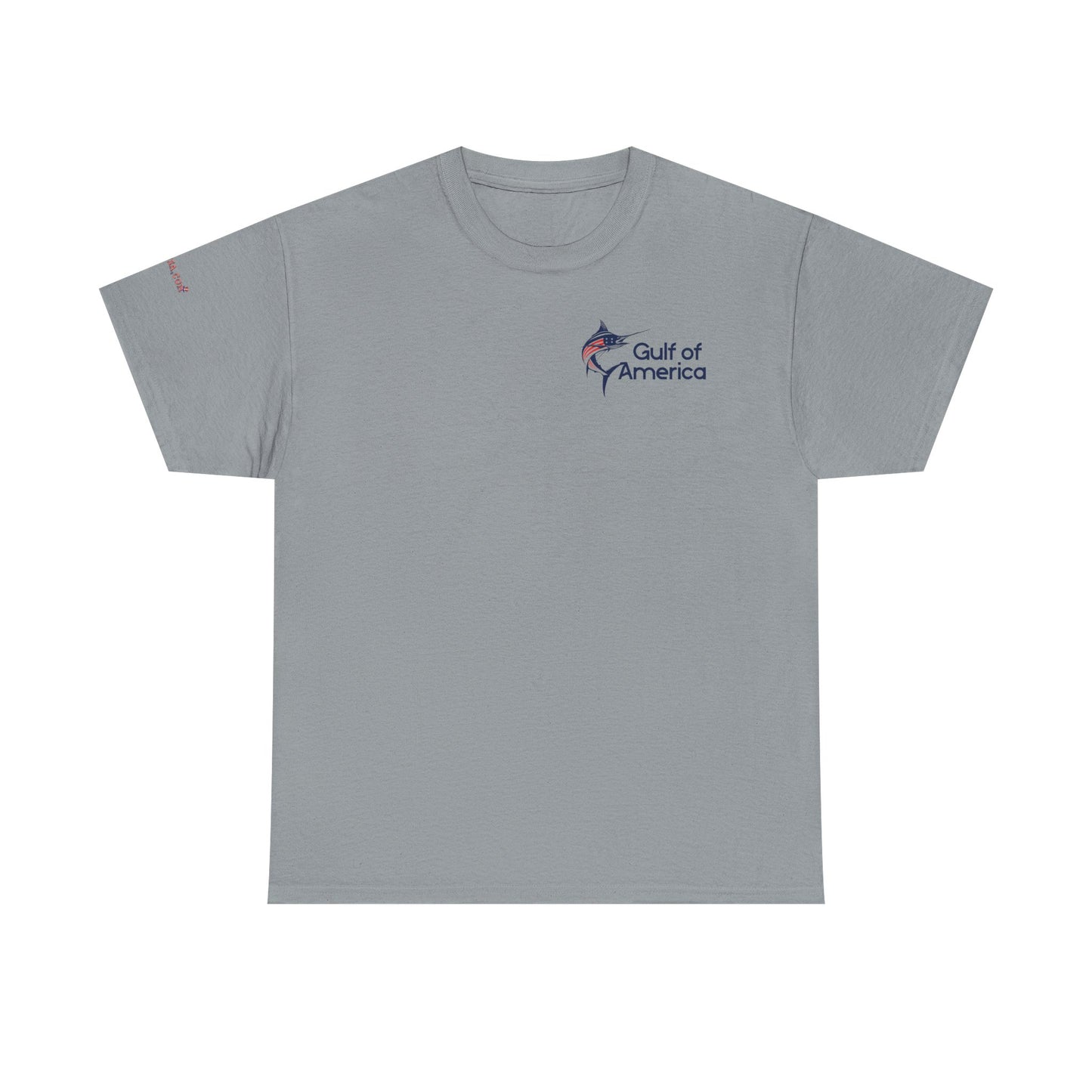 American Flag Marlin Patriotic Gulf of America Tee, Unisex Cotton T-Shirt