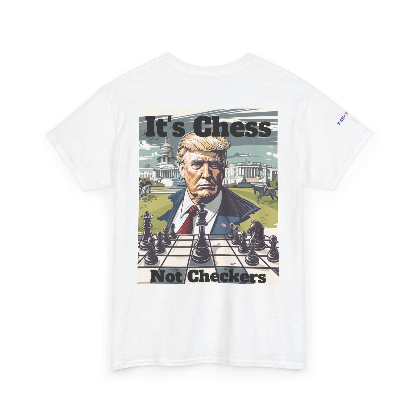 Chess Not Checkers Trump Gulf of America Brewery Tee, Unisex Cotton T-Shirt, Fishing Shirt, Summer Apparel, Casual Wear, Gift for Anglers
