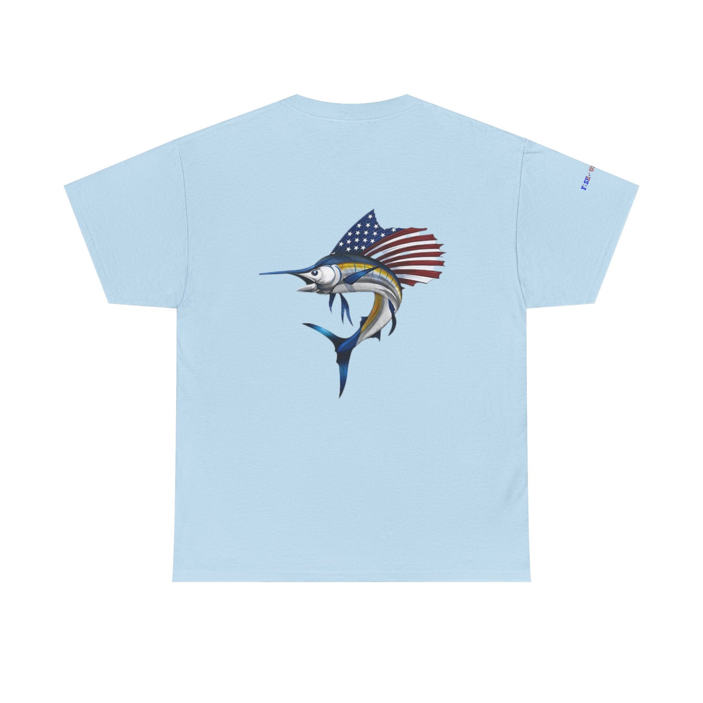 Sailfish Flag Gulf of America Tee, Unisex Cotton T-Shirt, Fishing Shirt, Summer Apparel, Casual Wear, Gift for Anglers