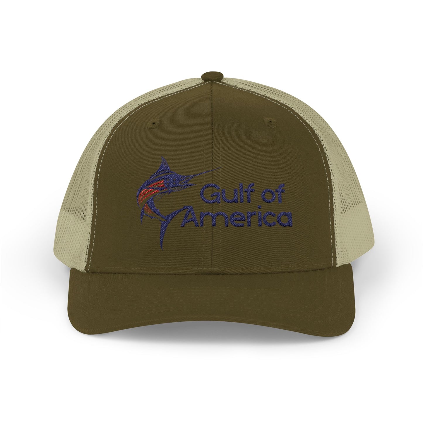 Gulf of America Snapback Trucker Cap, Fishing Gift, Summer Hat, Outdoor Accessories, Beachwear, Casual Wear, Fishing Enthusiast