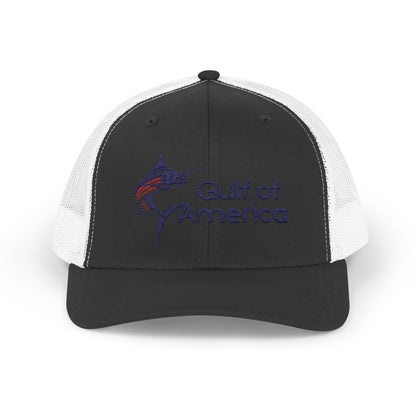 Gulf of America Snapback Trucker Cap, Fishing Gift, Summer Hat, Outdoor Accessories, Beachwear, Casual Wear, Fishing Enthusiast
