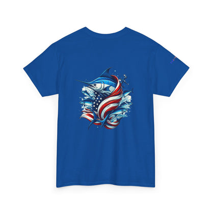 Patriotic Gulf of America Tee, Unisex Cotton T-Shirt, Fishing Shirt, Summer Apparel, Casual Wear, Gift for Anglers