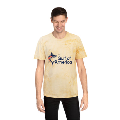 Colorful Beach Vibes T-Shirt, Summer Casual Wear, Gift for Ocean Lovers, Gulf of America Tee, Unique Beachwear