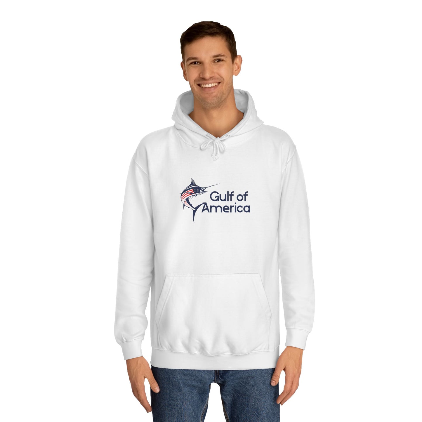 Gulf of America Unisex College Hoodie, Casual Wear, College Apparel, Beach Vibes, Gift for Students, Summer Fashion