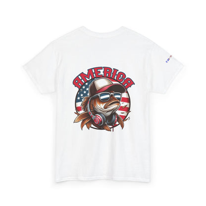 Carp America Patriotic Gulf of America Tee, Unisex Cotton T-Shirt, Fishing Shirt, Summer Apparel, Casual Wear, Gift for Anglers