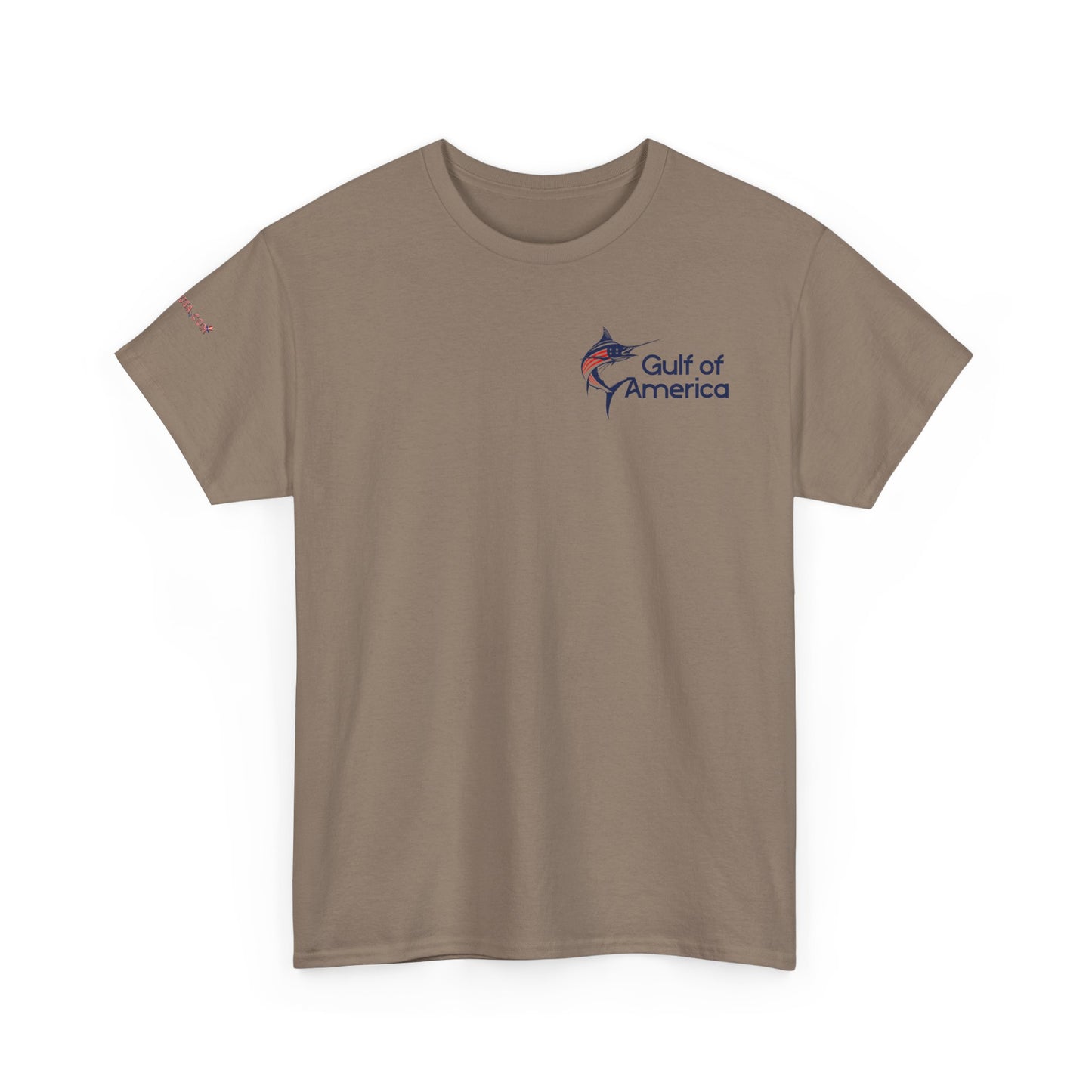 Patriotic Gulf of America Tee, Unisex Cotton T-Shirt, Fishing Shirt, Summer Apparel, Casual Wear, Gift for Anglers