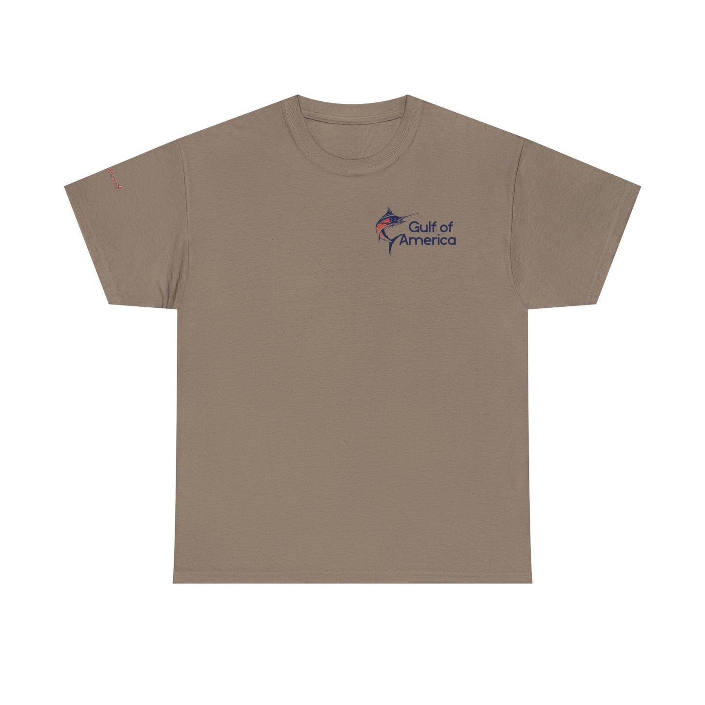 American Flag Marlin Patriotic Gulf of America Tee, Unisex Cotton T-Shirt