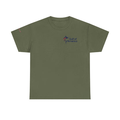 Patriotic Gulf of America Tee, Unisex Cotton T-Shirt, Fishing Shirt, Summer Apparel, Casual Wear, Gift for Anglers