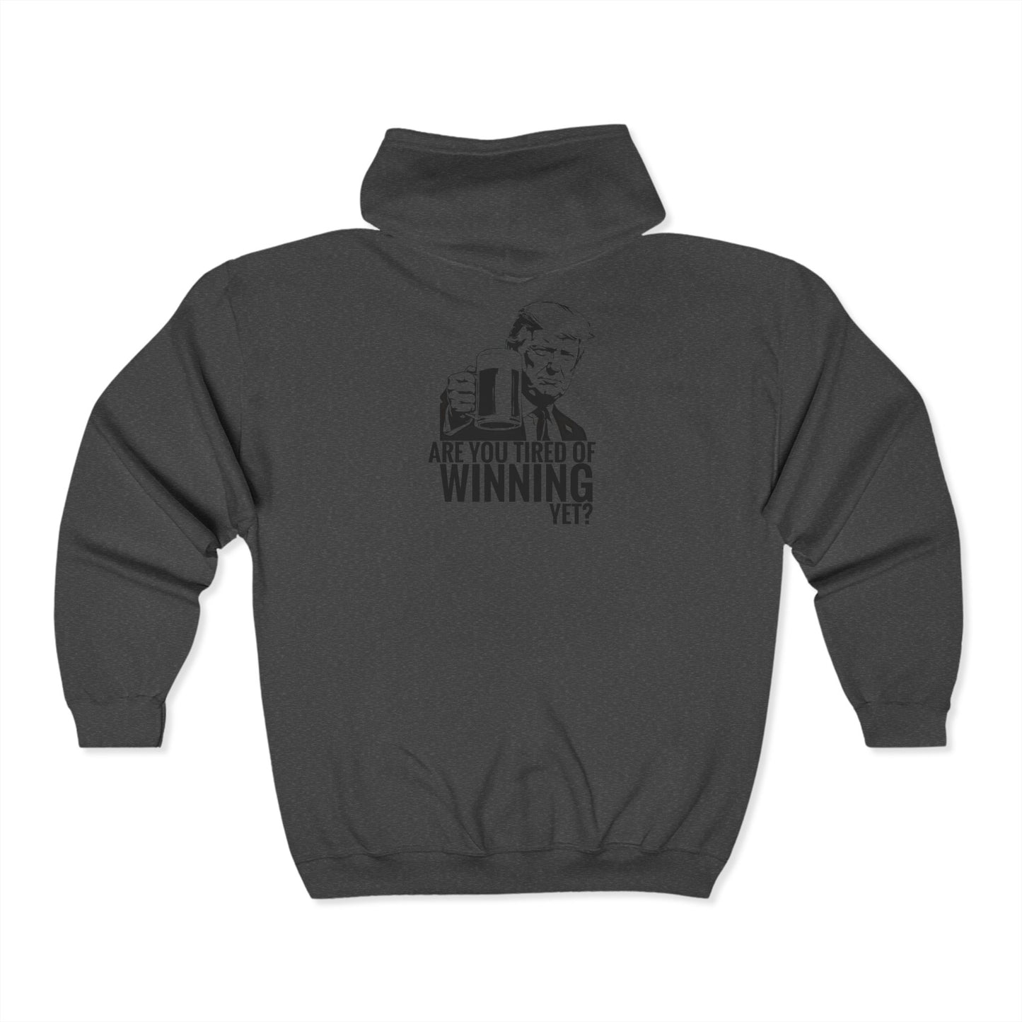 Tired of Winning Trump Full Zip Hoodie for Comfort Lovers, Cozy Zip-Up Jacket, Casual Wear, Great for Gifting, Perfect for All Seasons, Features [...]